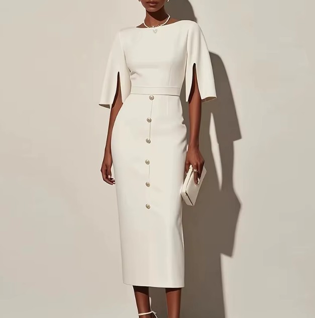 Bleistift Standesamt Brautkleid Enrica Wadenlang