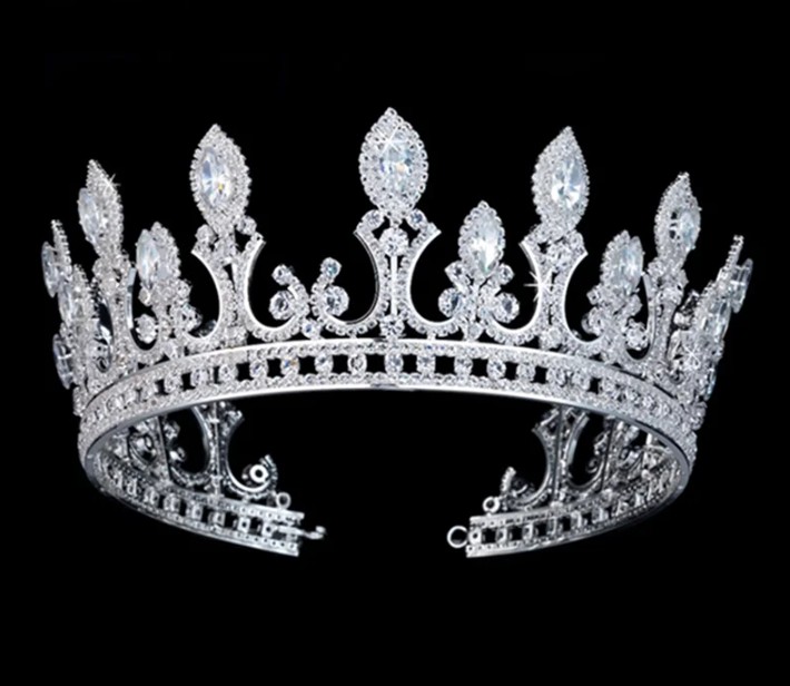 Braut Krone Enrike mt Kubik Zirconia und Kristall 
