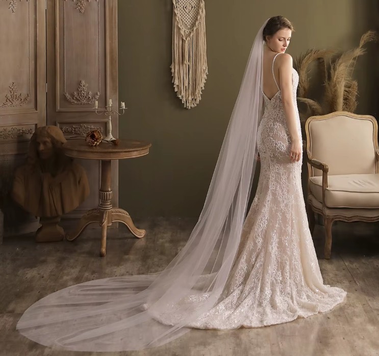 Langer Braut Schleier Evelyn
