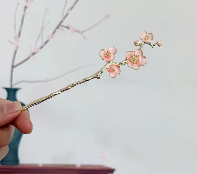 Kirsch Blüte Haarschmuck Haarpin 