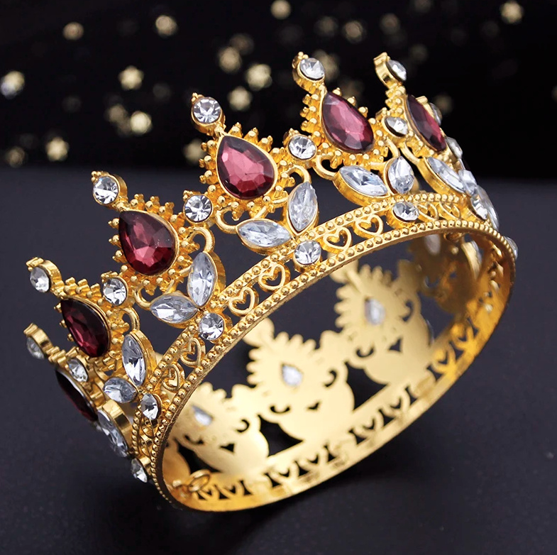 Barock Braut Krone Annelie Gelb Gold