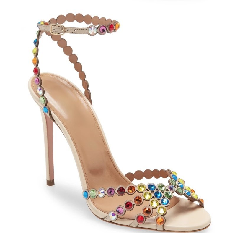 Bling Bling Kristall Brautschuhe Alison Bunt