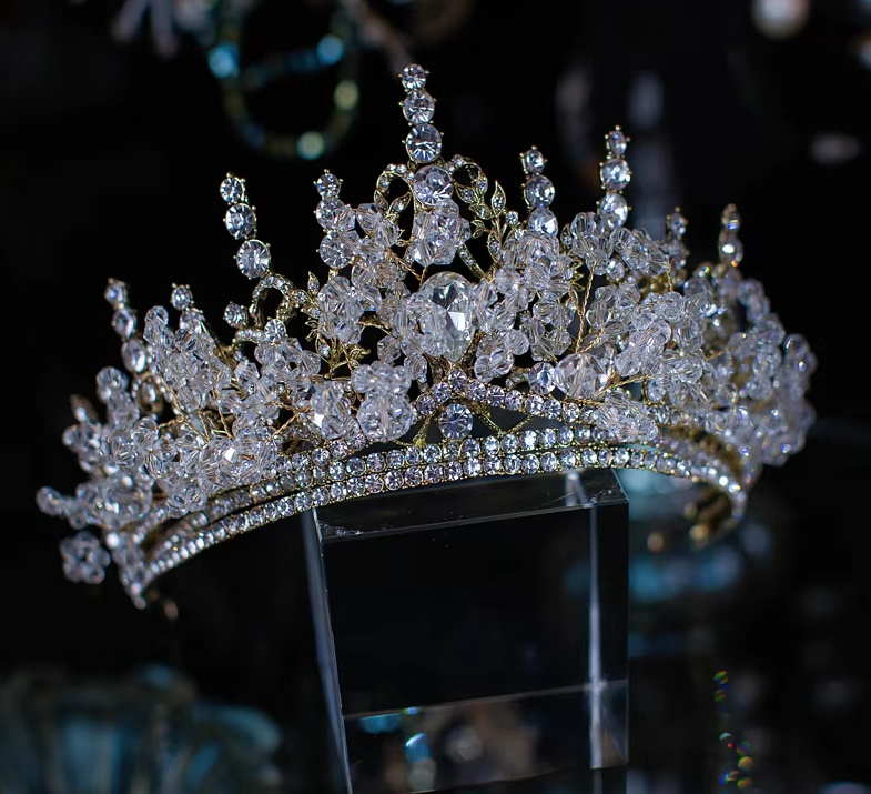Kristall Braut Tiara Diadem Beixing Kopfschmuck