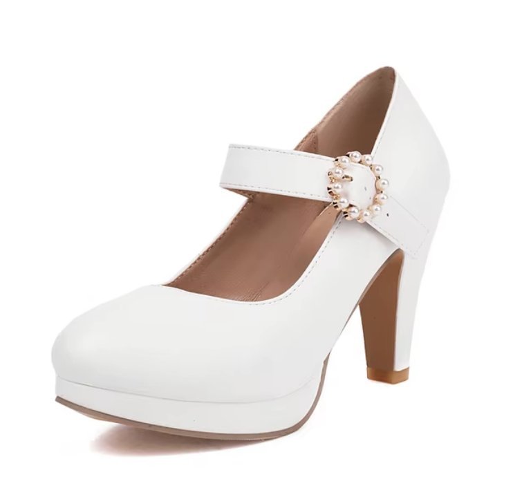 Weiße Pumps Brautschuhe Björk
